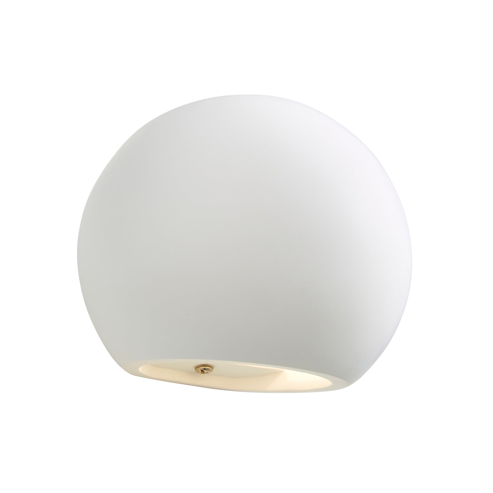 Forum INL-37222 Martos G9 Round White Plaster Up / Down Wall Light