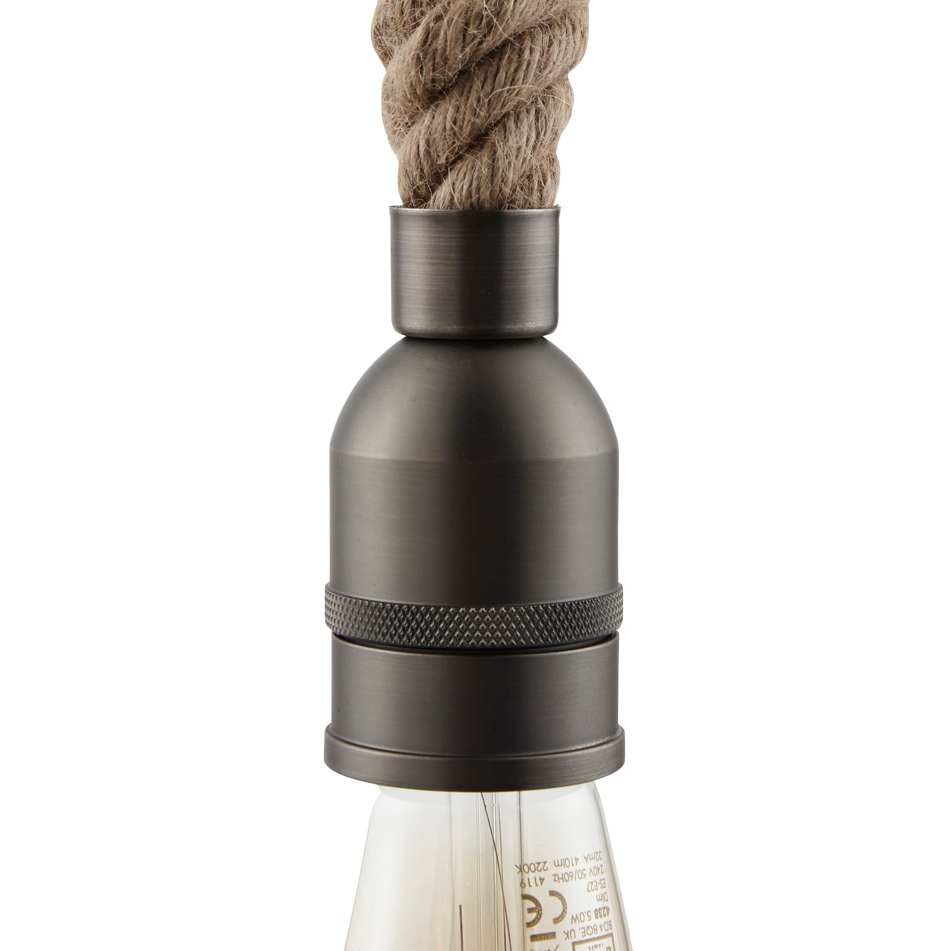 Forum INL-37839 Napoli ES Pewter Rope Light Pendant