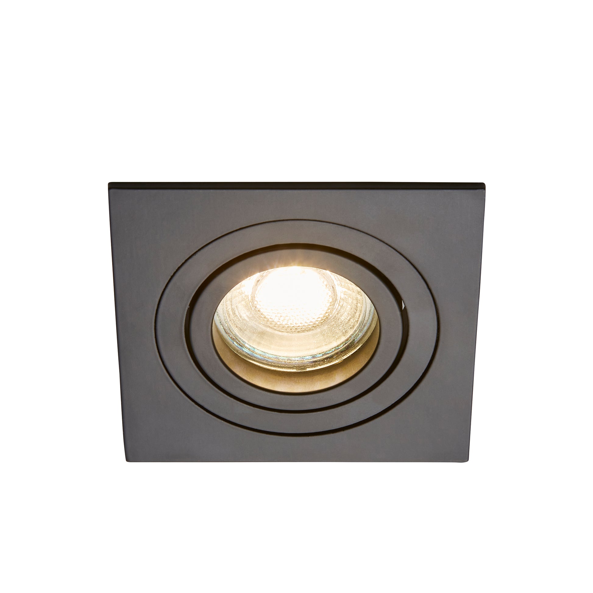 Forum INL-38617-BLK Pasto GU10 Square Black Adjustable Downlight