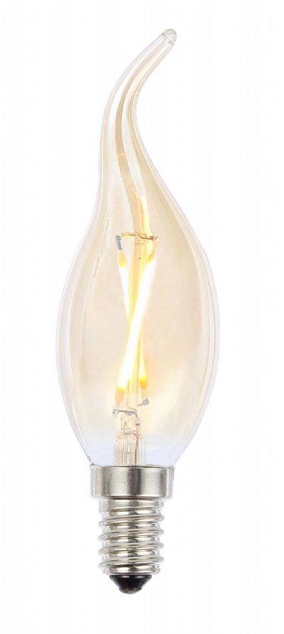 Forum INL-C35L-LED-SES-TNT 2W SES Tinted Dimmable Bent Tip LED Candle 2000K