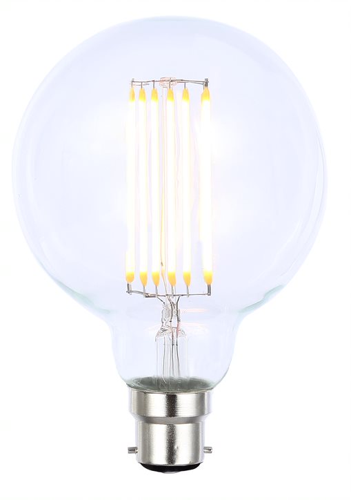 Forum INL-G95-LED-BC-CLR 4W BC Clear Dimmable LED Globe 95 2000K