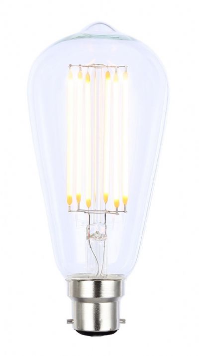 Forum INL-ST64-LED-BC-CLR 6W BC Clear Dimmable LED ST64 2000K