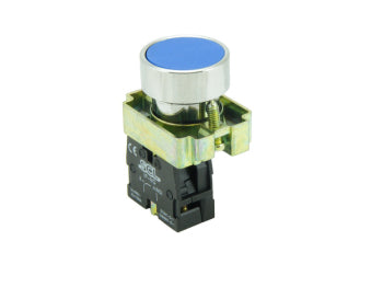 Switchtec IPB-BL-10 SCL 22mm Blue Pushbutton with 1 N/O Contact