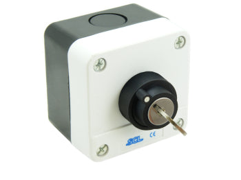 Switchtec IPBS-KS-3P SCL 3 Position Latching Key Switch Control Station with 2 N/O Contacts