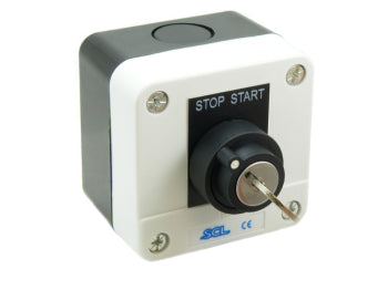 Switchtec IPBS-KS SCL 2 Position Latching Key Switch Control Station with 1 N/O Contact