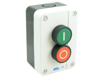 Switchtec IPBS2-RG SCL Green And Red Pushbutton Station with 1 N/C & 1 N/O Contacts