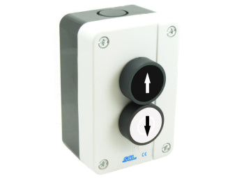 Switchtec IPBS2-UD SCL Black And White Arrowed Pushbutton Station with 2 N/O Contacts