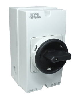 Switchtec ISDC225 SCL 25A 2P Enclosed Dc Enclosed Dc Switch Disconnector IP66