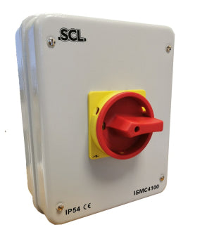 Switchtec ISMC4100 SCL 100A 4 Pole Enclosed Metal Switch Disconnector IP54