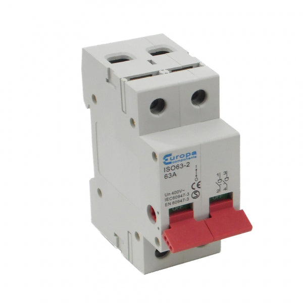 Europa ISO100-2 100A 2 Pole Mains Switch