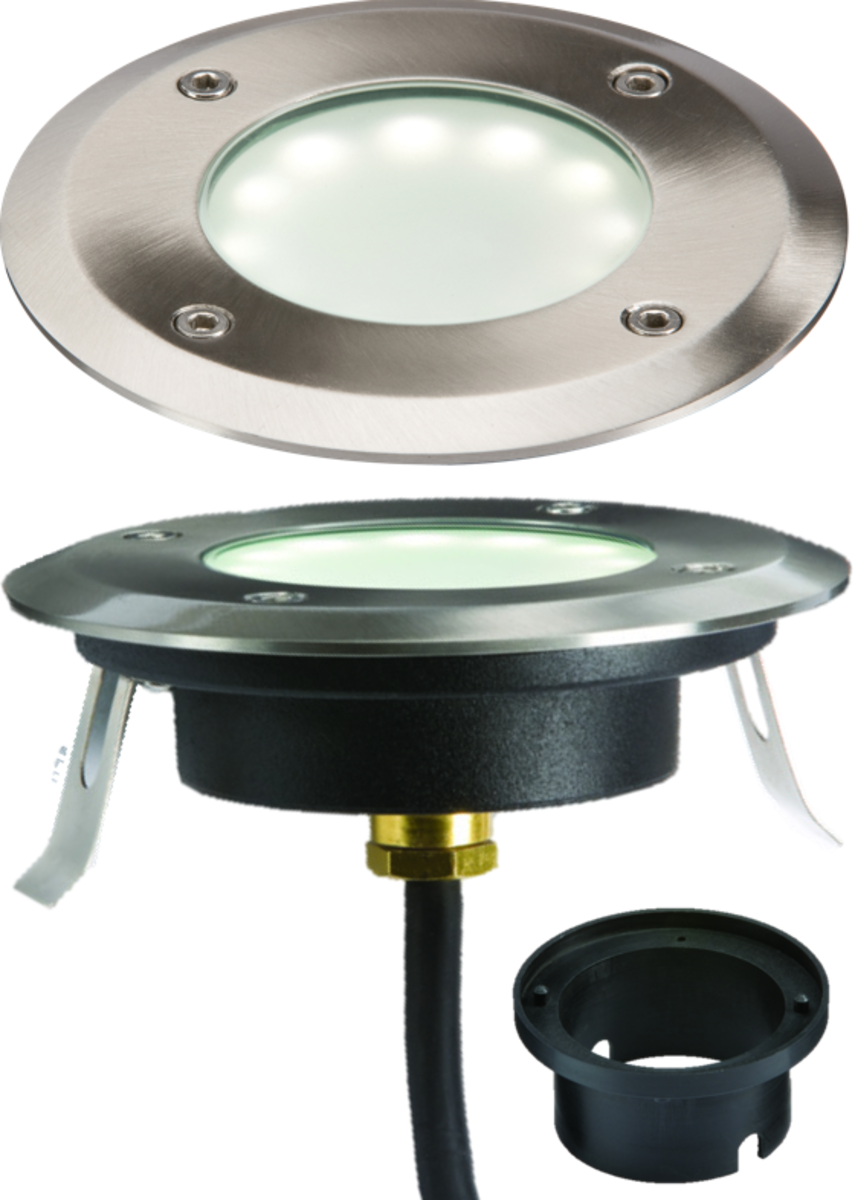 Knightsbridge LEDM08W1 1.7W LED Ground / Deck Light Stainless Steel IP65 4000K