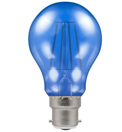 Crompton 13650 4W BC Blue LED Harlequin GLS