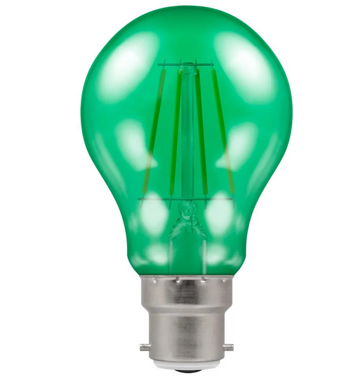 Crompton 13674 4W BC Green LED Harlequin GLS