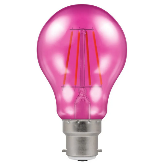 Crompton 13711 4W BC Pink LED Harlequin GLS