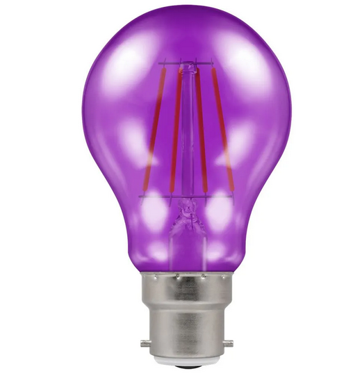 Crompton 13735 4W BC Purple LED Harlequin GLS