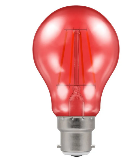 Crompton 13759 4W BC Red LED Harlequin GLS