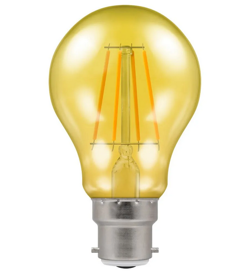 Crompton 13797 4W BC Yellow LED Harlequin GLS