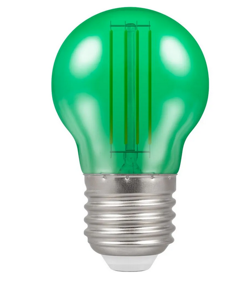 Crompton 13841 4.5W ES Harlequin LED Filament Golfball Green