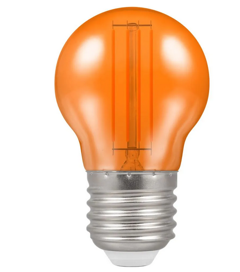 Crompton 13865 4.5W ES Harlequin LED Filament Golfball Orange