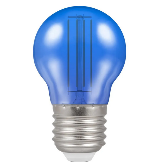 Crompton 13827 4.5W ES Harlequin LED Filament Golfball Blue