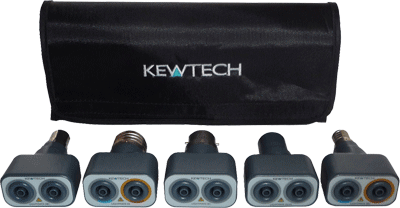 Kewtech LIGHTMATEKIT Lighting Circuit Adaptors GU10 BC SBC ES SES