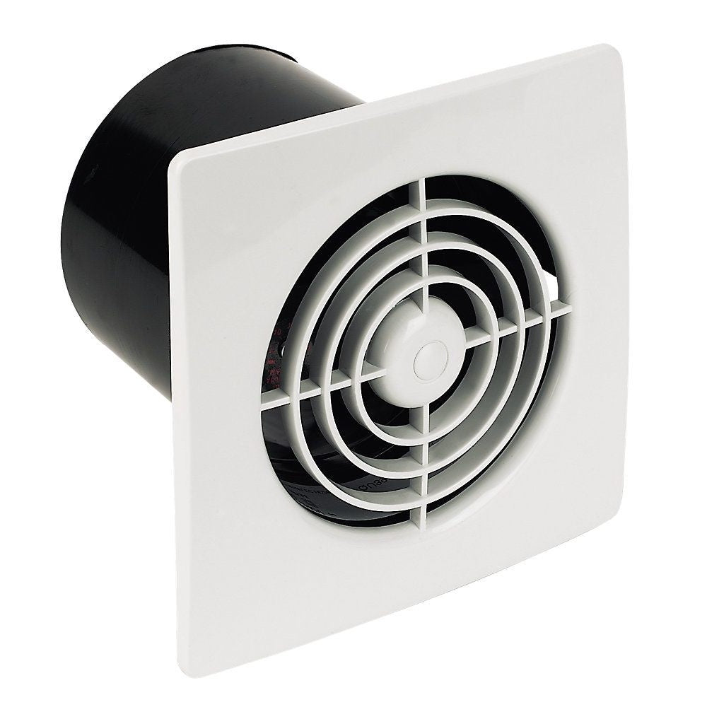 Manrose LP100SSW 4'' Lo Profile Square Fan White