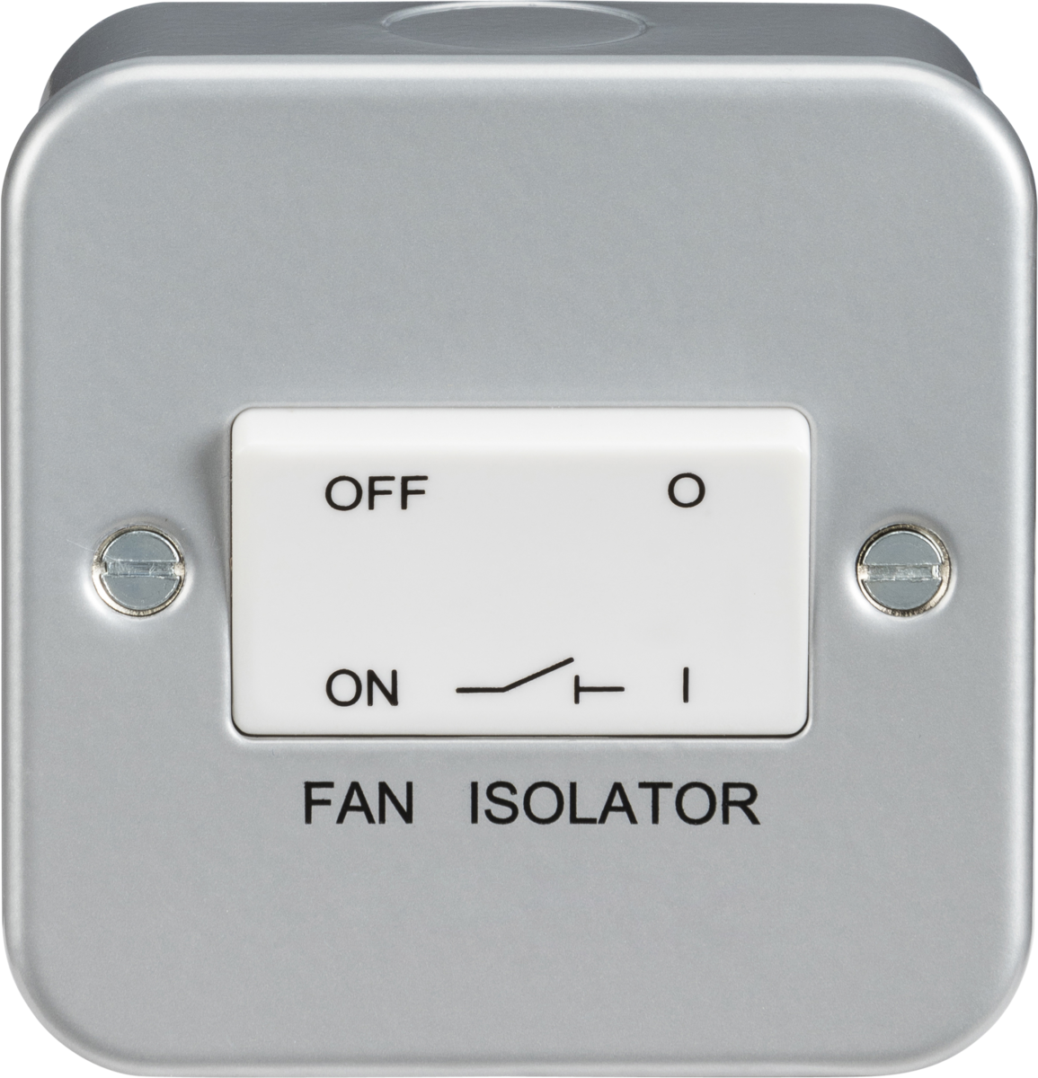 Knightsbridge M1100 1 Gang TP Fan Isolator Switch Metal Clad