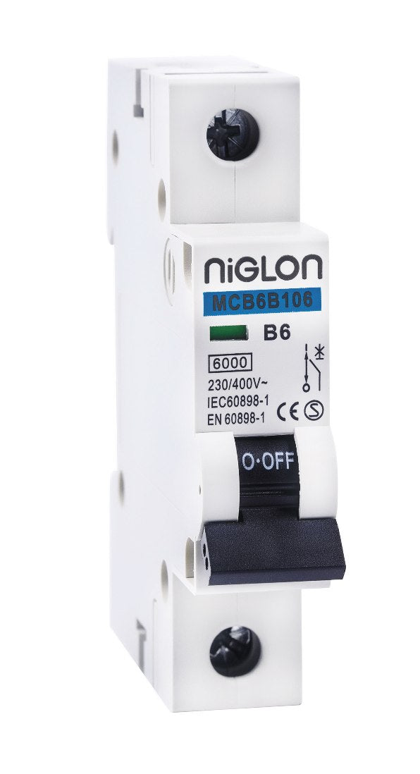 Niglon MCB6B1-06 6A SP Type B MCB