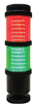 Switchtec MNTWS-RG-24 Sirena Mini TWS Steady & Flashing Red and Green Light Tower 24V AC/DC