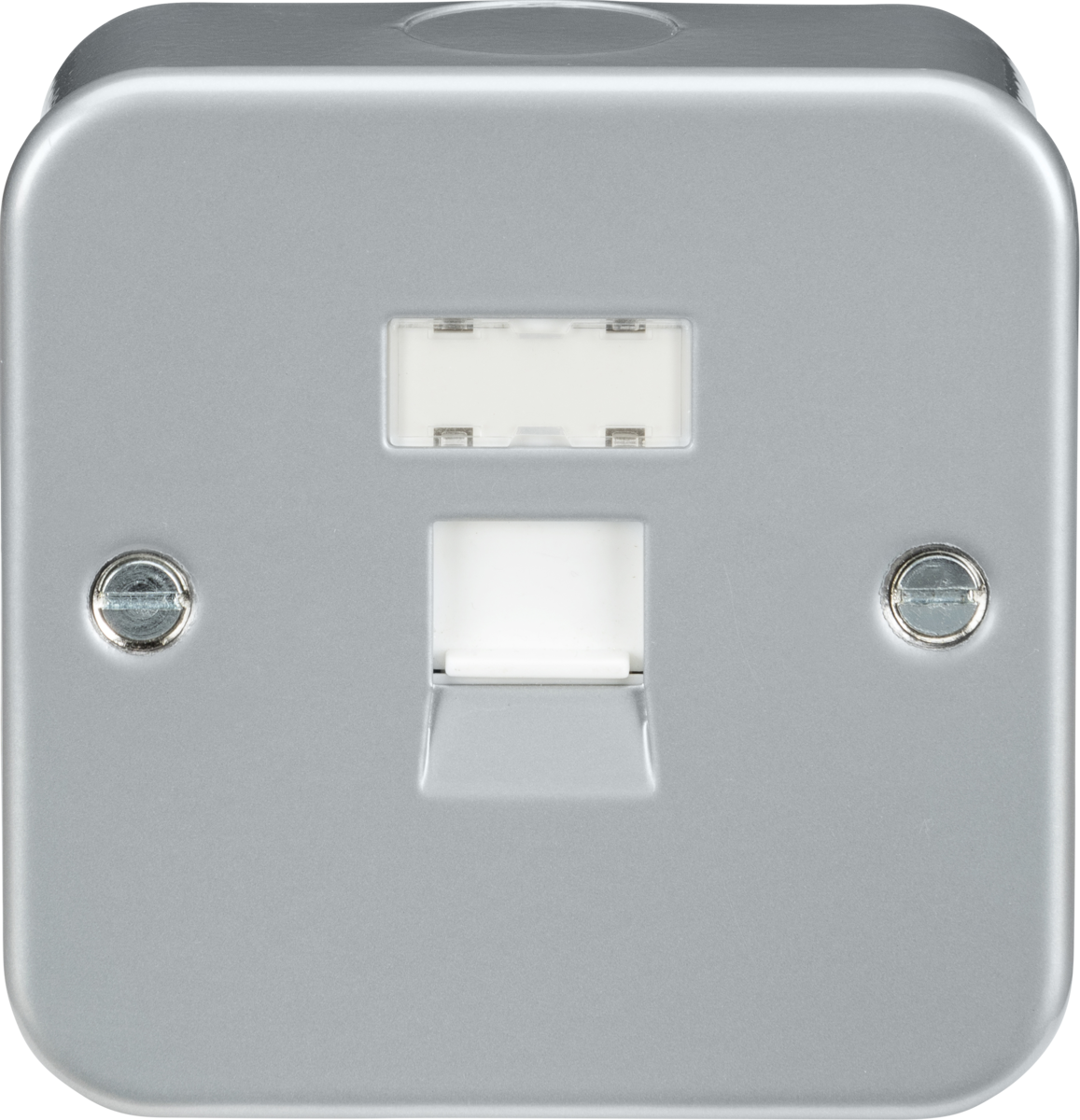 Knightsbridge MRJ45 1 Gang RJ45 CAT 5 Outlet Metal Clad