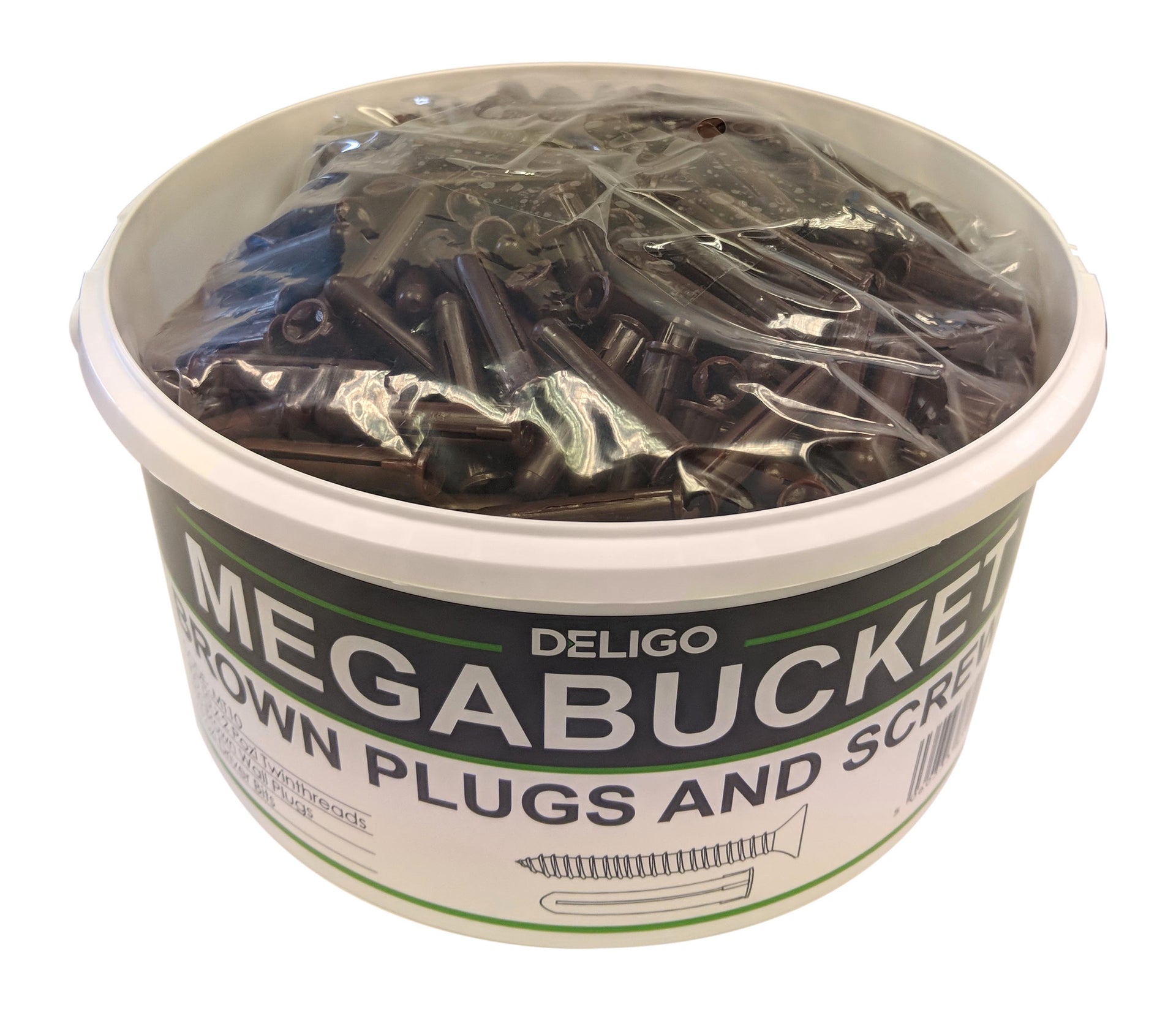 Deligo MT10 400 Brown Plugs & Screws Mega Bucket