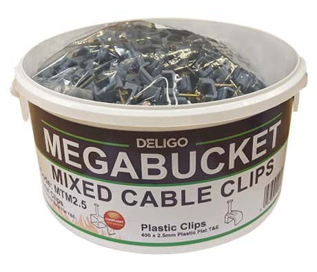 Deligo MTM2.5 2.5mm Cable Clip Mega Bucket