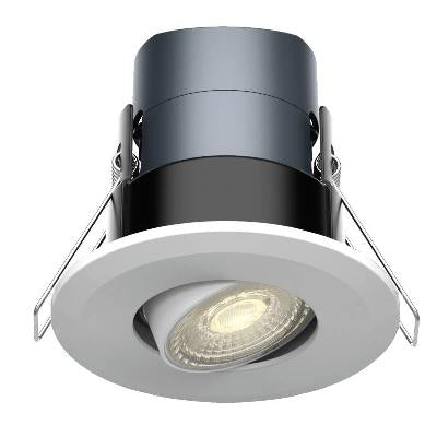 Kosnic MAU206TW Mauna Plus Tilt 4.5W / 6W CCT Dimmable LED Downlight White