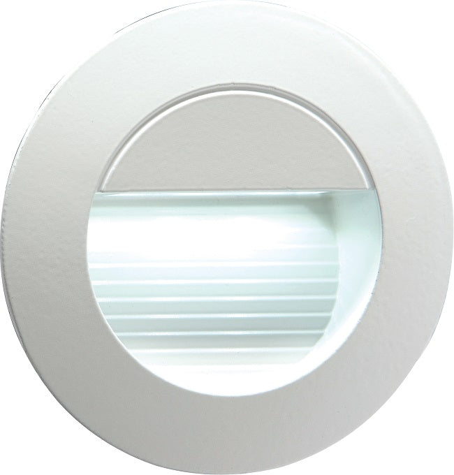 Knightsbridge NH020W 1.2W LED White Aluiminium Round Guide Light White Light Output