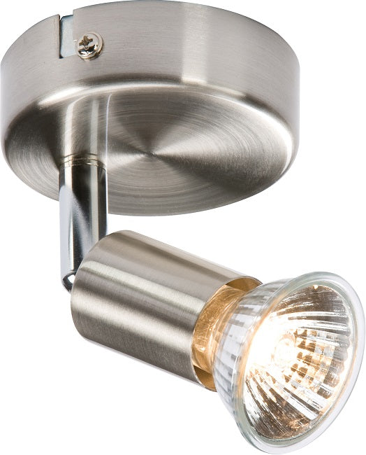 Knightsbridge NSPGU1BC GU10 Single Spotlight Brushed Chrome