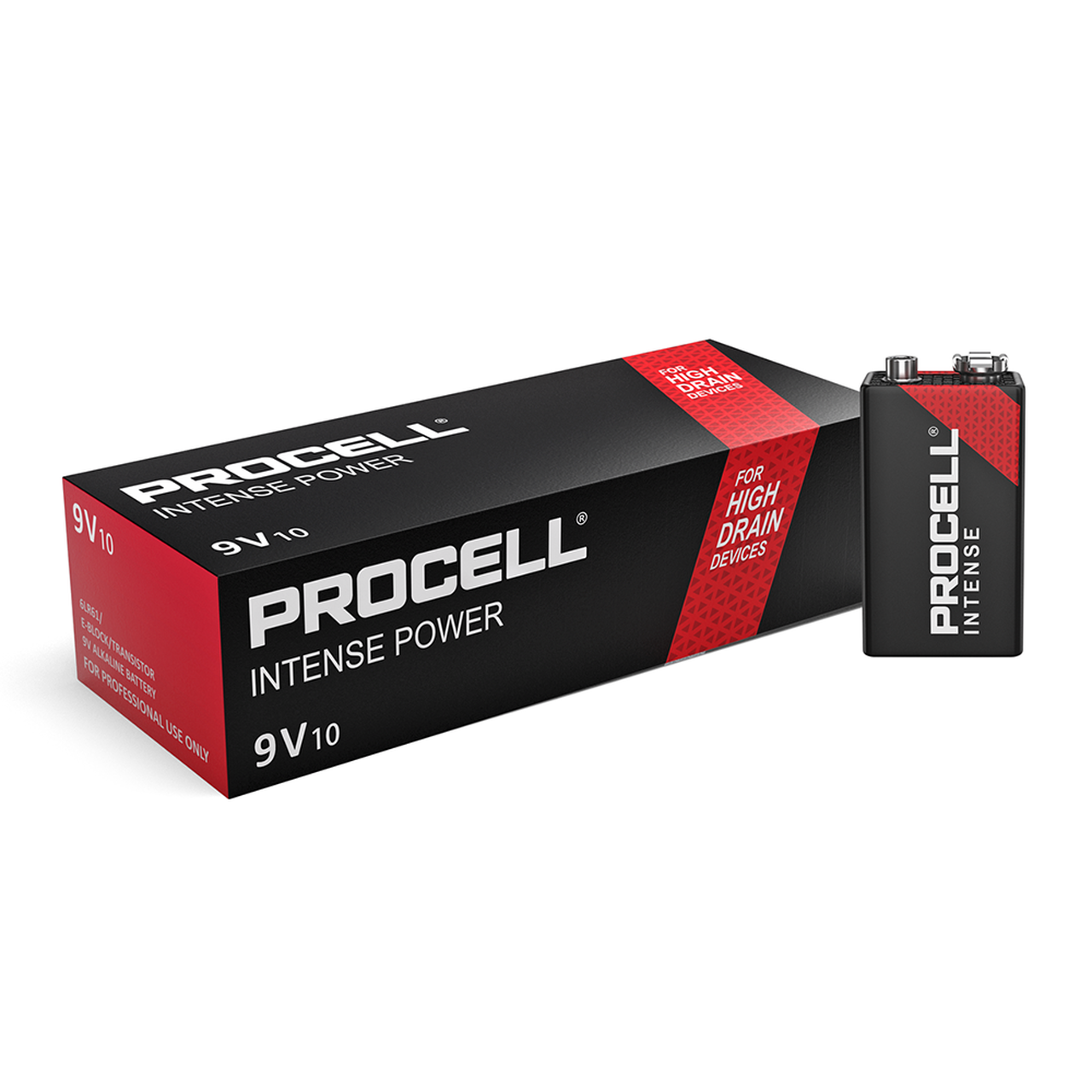 Duracell ProCell Intense Power MN1604 9V Battery (PK 10)