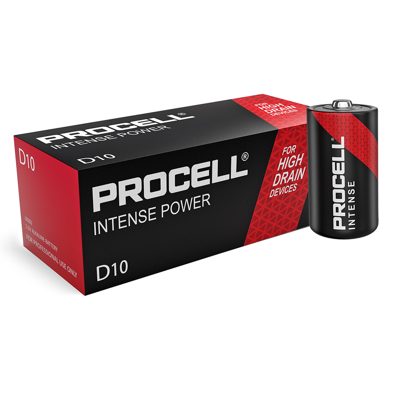 Duracell ProCell Intense Power D Type Battery (PK 10)