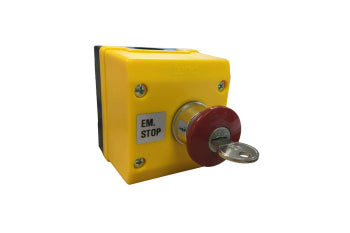 Switchtec PB1-KMR322-Y-1B TEND Red Emergency Stop (Key Release) Station with 1 N/C Contact