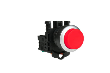 Switchtec PB22BAR-1B TEND 22mm Red Latching Pushbutton with 1 N/C Contact