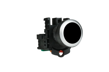 Switchtec PB22BAB-1A TEND 22mm Black Latching Pushbutton with 1 N/O Contact