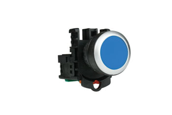 Switchtec PB22BFBL-1A TEND 22mm Blue Pushbutton with 1 N/O Contact