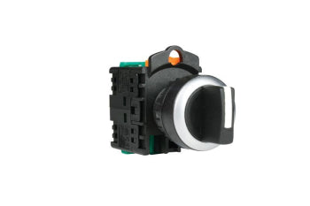 Switchtec PB22SS4B-1AA TEND 22mm 3 Position Latching Selector Switch with 2 N/O Contacts