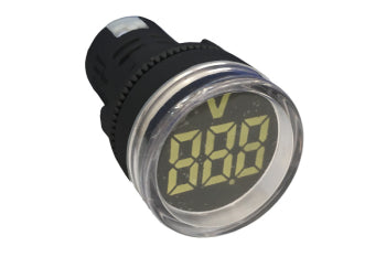 Switchtec PL22-VMAC-W SCL 22mm White Voltmeter Indicator Lamp 50-380V AC