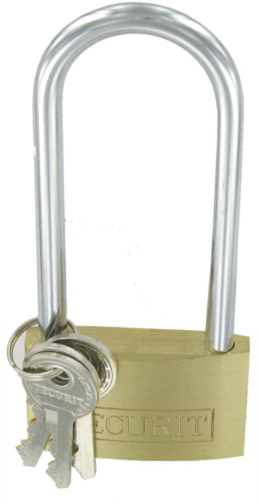 Deligo PLL38 40mm Brass Long Shackle Padlock