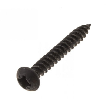 Deligo PRB8100 No 8 x 1'' Roundhead Pozi Screws Black (200)