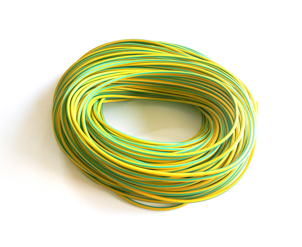 Term Tech PVC10-G/Y 10mm PVC Sleeving Green/Yellow (100m)