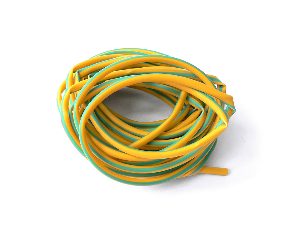 Term Tech PVC3G/YP5 3mm PVC Sleeving Green/Yellow (5m)