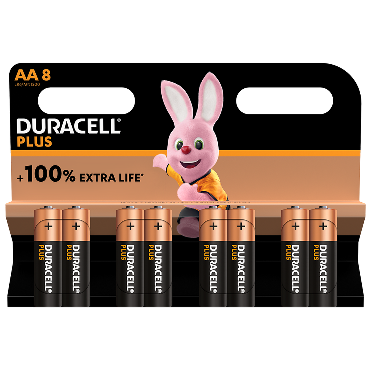 Duracell Plus MN1500B8 AA Battery 8 Pack