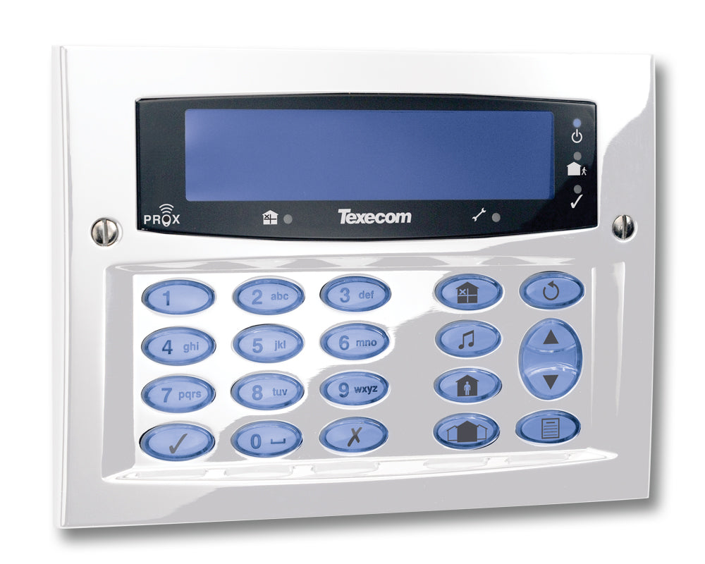 Texecom Premier Elite LCD Keypad Diamond White