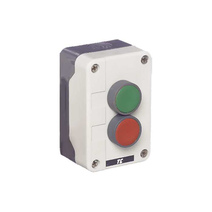 Europa RC2PGR Green + Red Button Moulded Control Station + 1 N/O+1 N/C IP65